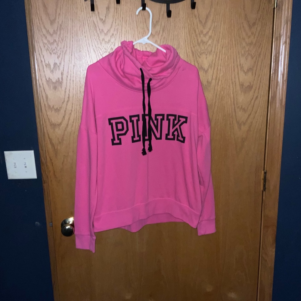 A Victoria secret pink sweatshirt